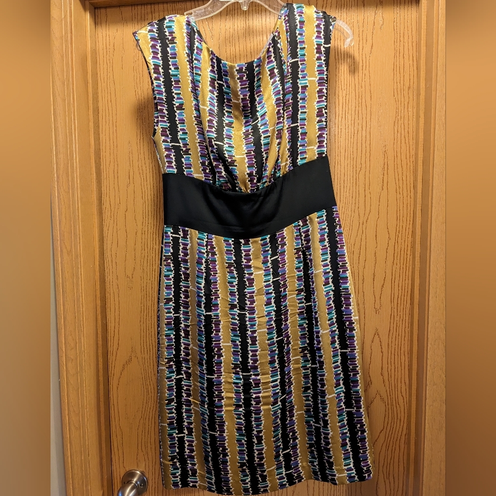 Multi colored Trina Turk sleeveless dress, Size 8